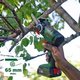 Bosch Accu-NanoBlade-zaag UniversalCut 18V-65 (snel vrij snijden in hout, houtmaterialen en plastic; max. zaagdiepte 65 mm; 18 volt-systeem; 1x 2,5 Ah accu en oplader) - Maat UniversalCut 18V