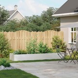 vidaXL Plantenbak 280x80x40 cm staal wit