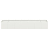 vidaXL Plantenbak 280x80x40 cm staal wit