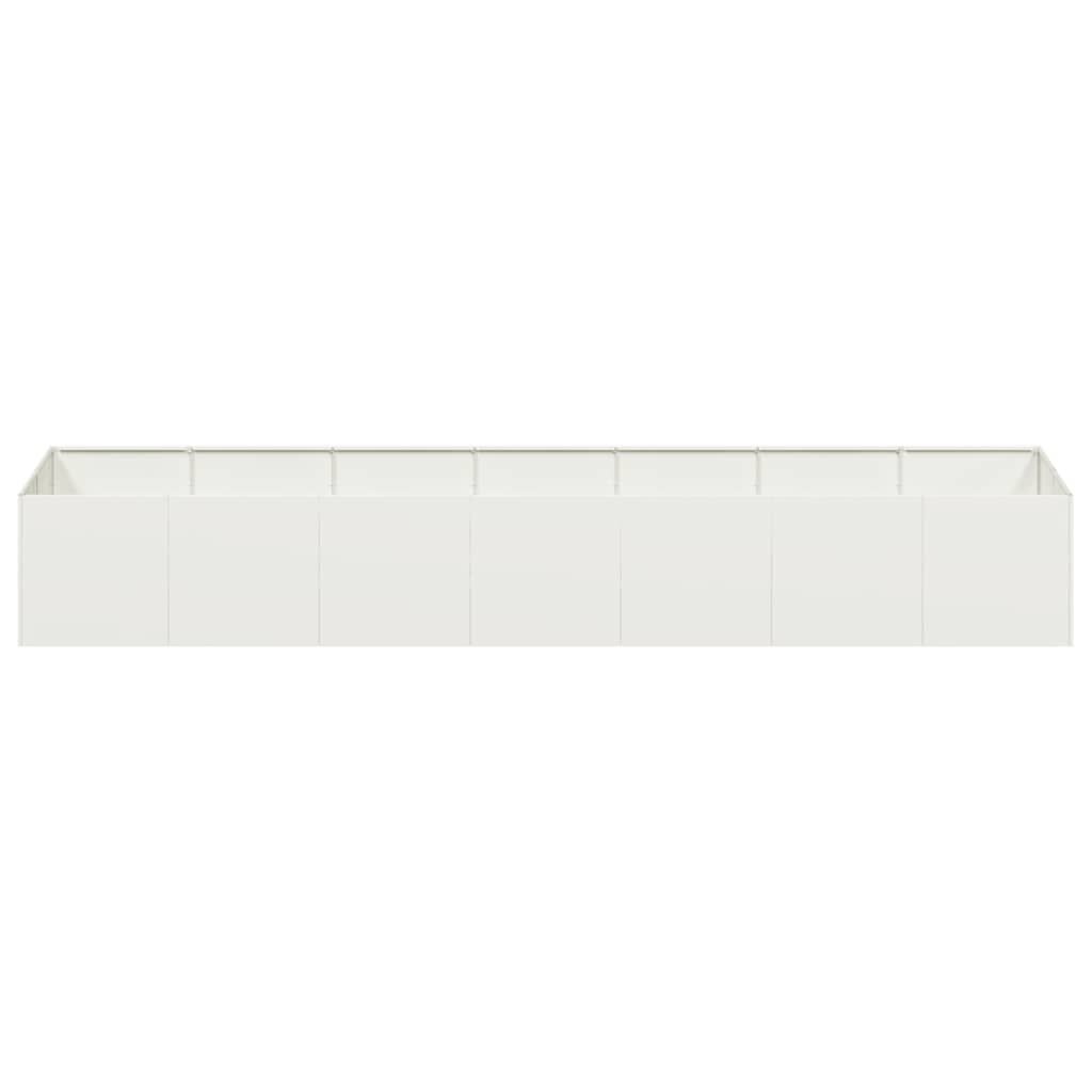 vidaXL Plantenbak 280x80x40 cm staal wit