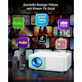 Yoton Y3 Mini-projector, groen, slaapkamer, luidspreker, 1080p, 180° rotatie