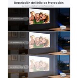 Yoton Y3 Mini-projector, groen, slaapkamer, luidspreker, 1080p, 180° rotatie