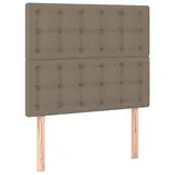 vidaXL Hoofdbord taupe 90x5x118/128 cm Stof