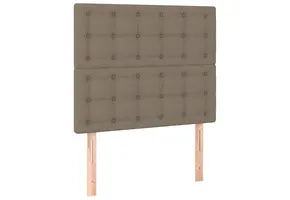 Hoofdbord Taupe 90x5x118/128 cm Stof - 41% Korting