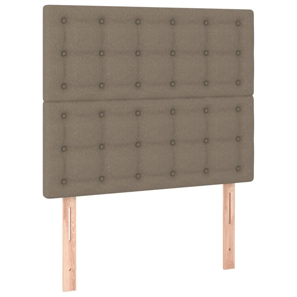 vidaXL Hoofdbord taupe 90x5x118/128 cm Stof