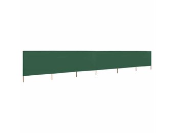 vidaXL Windscherm 6-panelen 800x80 cm stof groen