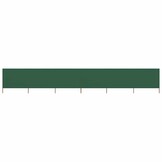 vidaXL Windscherm 6-panelen 800x80 cm stof groen