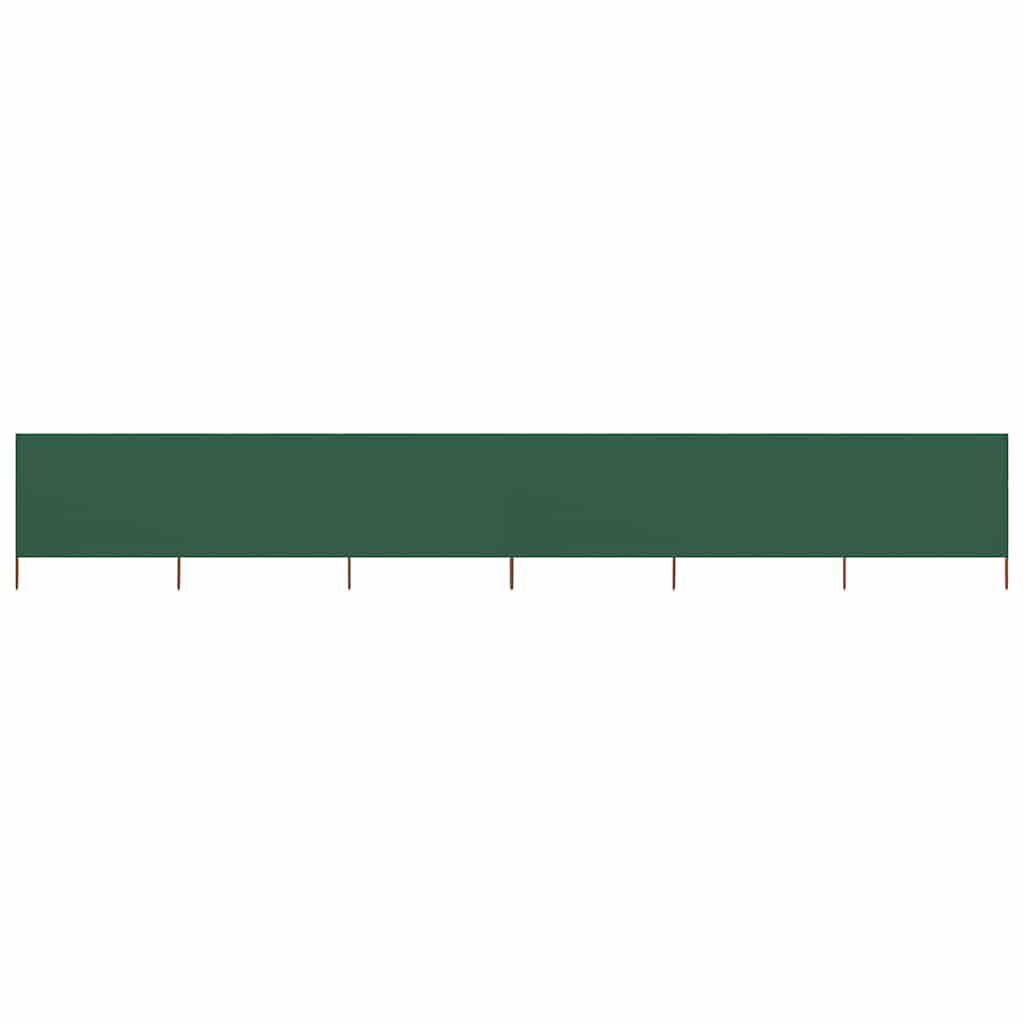 vidaXL Windscherm 6-panelen 800x80 cm stof groen