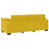 vidaXL 3-zitsbank Geel 220x77x82 cm Fluweel