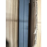 vidaXL Haardhoutrek 110x28x116 cm staal matzwart