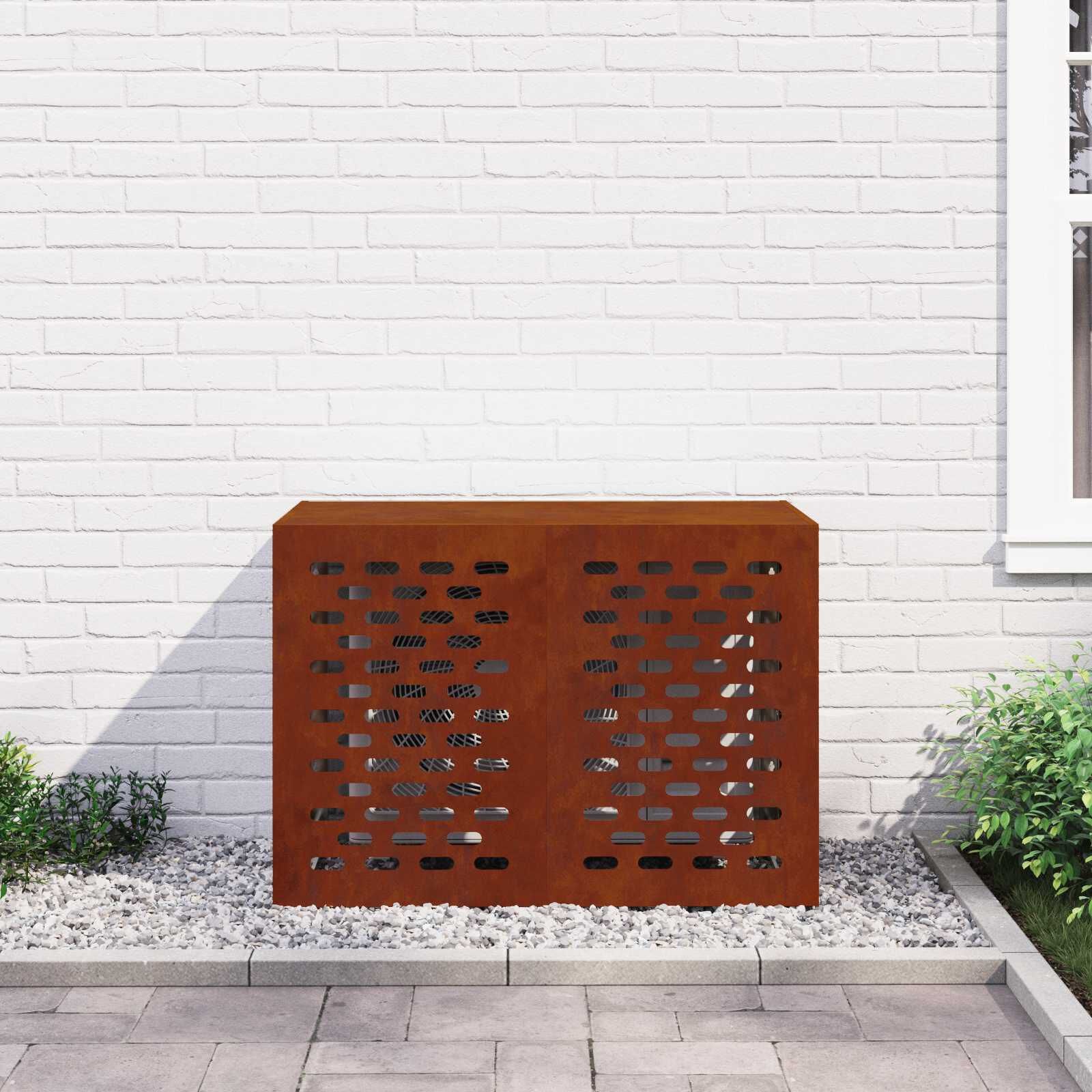 vidaXL Airconditioner hoes Roestkleurig 100 x 50 x 70 cm