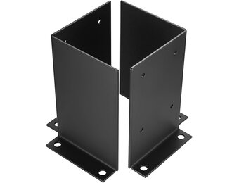 paaldragers, schroefhulzen, dekpaalbasis, paalhouders (100x100mm_2 stuks) - Maat 100x100mm_2 stuks