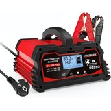 Yinleader Acculader voor auto, 30 A, 12 V/24 V, volautomatisch, intelligent, met lcd-display