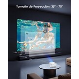 Yoton Y3 Mini-projector, groen, slaapkamer, luidspreker, 1080p, 180° rotatie