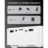 Yoton Y3 Mini-projector, groen, slaapkamer, luidspreker, 1080p, 180° rotatie