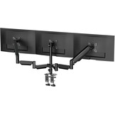 suptek Triple Monitor Mount, 3 Monitor Desk Mount voor Computerschermen tot 27 inch, Triple Monitor Arm Mount met Gasveer, Geschikt voor maximaal 13 pond, MD8003