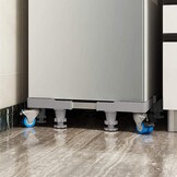 NIUXX Wasmachinebasis met 4 Wielen, wasmachine onderstel verstelbaar, basis voor wasmachine, max. 350 kg, verstelbare breedte 42-66 cm, hoogte 10-13 cm wasmachine voeten