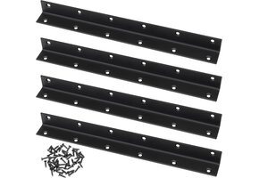 L-Hoekbevestiging 275x25mm Gelegeerd Staal - 4 stuks | 39% Korting