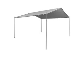 vidaXL Tuinprieel 400x400x260 cm Staal Antraciet met 59% Korting