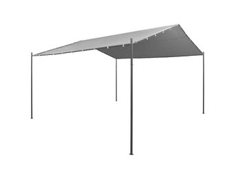 vidaXL Tuinprieel 400x400x260 cm staal antraciet