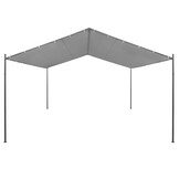 vidaXL Tuinprieel 400x400x260 cm staal antraciet