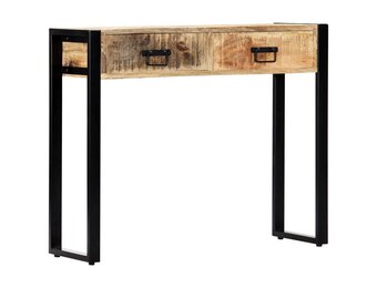 vidaXL Wandtafel 90x30x75 cm massief mangohout