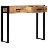 vidaXL Wandtafel 90x30x75 cm massief mangohout