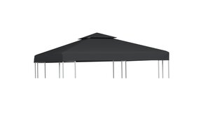 vidaXL Vervangend Tentdoek Prieel Donkergrijs 3x3m 41% Korting