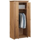 vidaXL Kledingkast Panama Range 80x50x171,5 cm massief grenenhout
