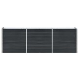 vidaXL Plantenbak verhoogd 240x40x77 cm gegalvaniseerd staal antraciet