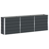 vidaXL Plantenbak Antraciet 240 x 40 x 75 cm Staal
