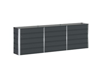 vidaXL Plantenbak Antraciet 240 x 40 x 75 cm Staal