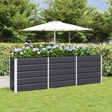 vidaXL Plantenbak Antraciet 240 x 40 x 75 cm Staal