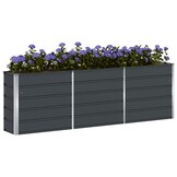 vidaXL Plantenbak Antraciet 240 x 40 x 75 cm Staal
