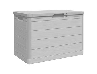 vidaXL Kussenbox 77,5x44,5x53 cm polypropeen grijs