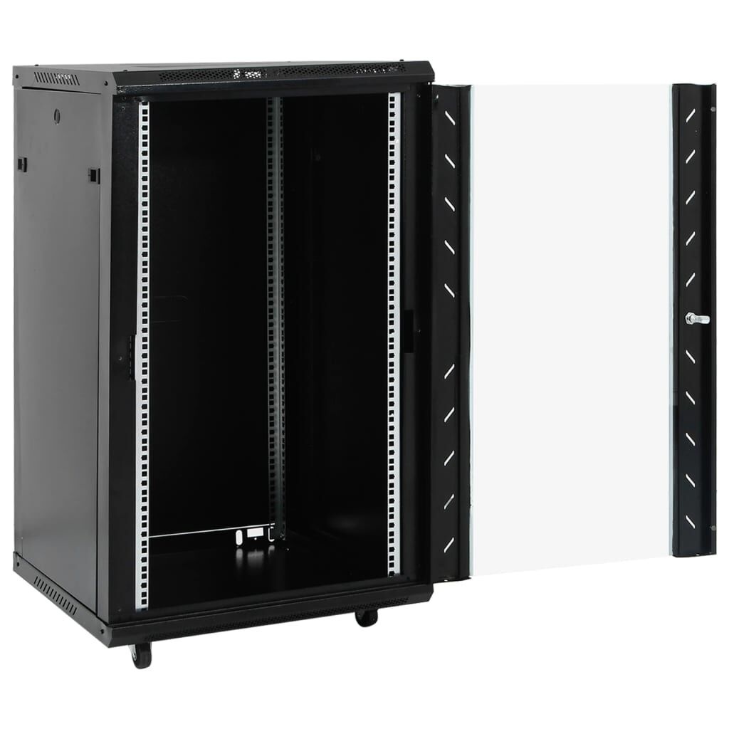 vidaXL Netwerkkast met draaiwieltjes 18U 19" IP20 60x60x100 cm