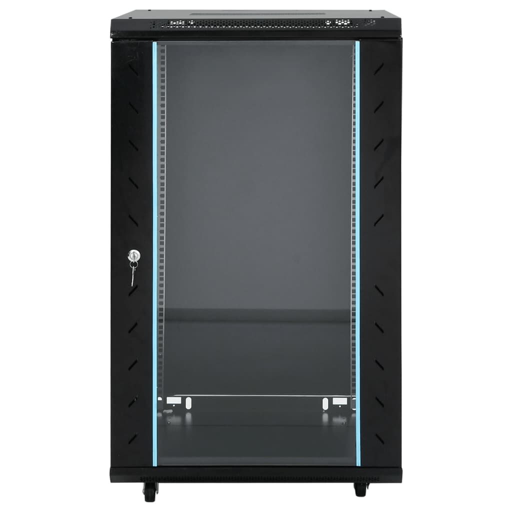 vidaXL Netwerkkast met draaiwieltjes 18U 19" IP20 60x60x100 cm