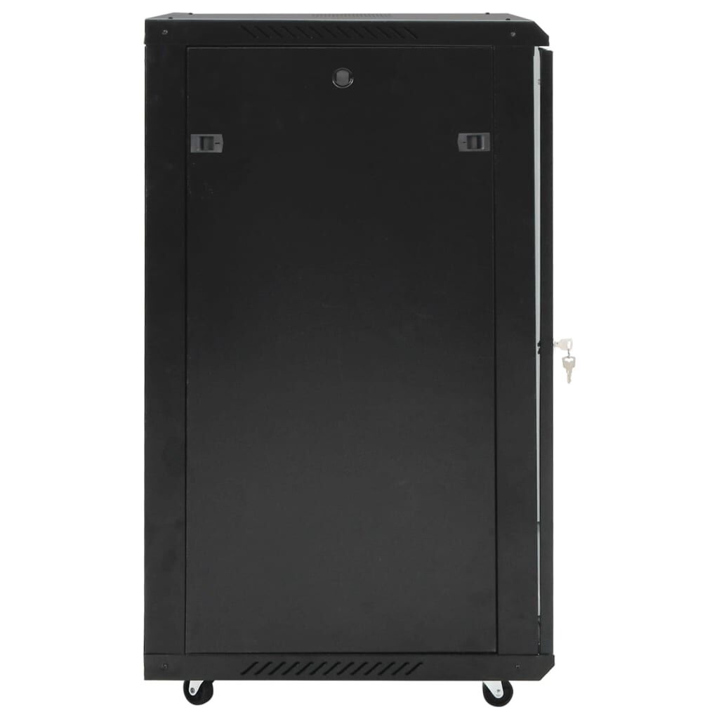 vidaXL Netwerkkast met draaiwieltjes 18U 19" IP20 60x60x100 cm