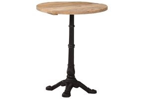 Bistrotafel Mangohout & Gietijzer Ø 60x76 cm - 59% Korting