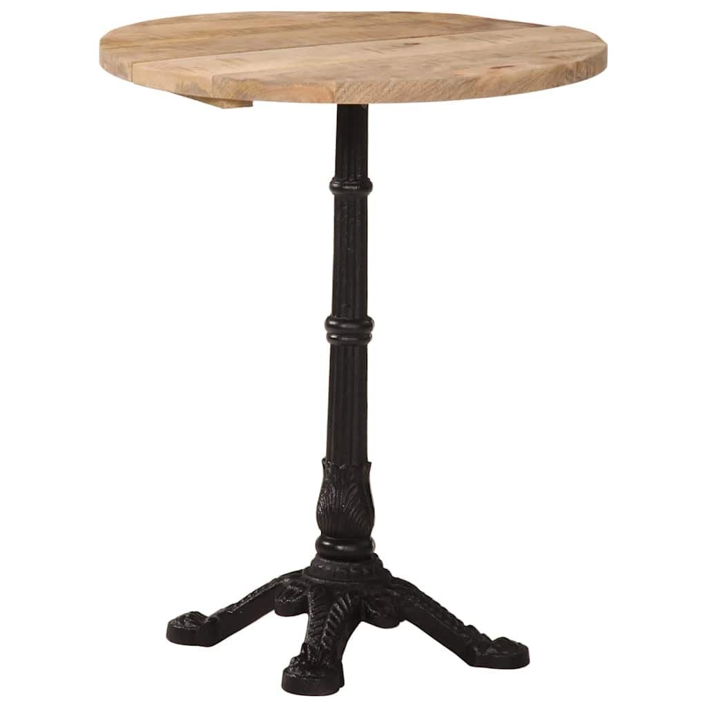 vidaXL Bistrotafel Ø 60x76 cm ruw mangohout