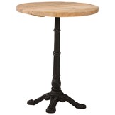 vidaXL Bistrotafel Ø 60x76 cm ruw mangohout