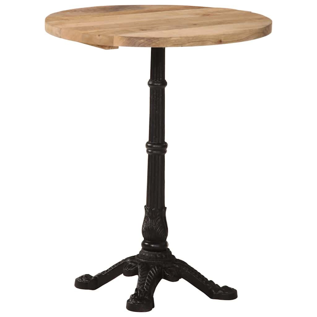 vidaXL Bistrotafel Ø 60x76 cm ruw mangohout