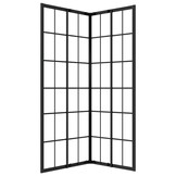 Douchecabine 80x70x180 cm ESG met Zwarte Rasterprint - 62% Korting