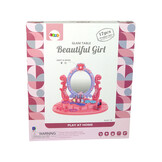 Kaptafel kind roze | Make-up speelset met licht- en geluidseffecten 46x25x35,5cm