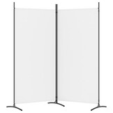 Kamerscherm met 2 panelen, Wit - 33% Korting