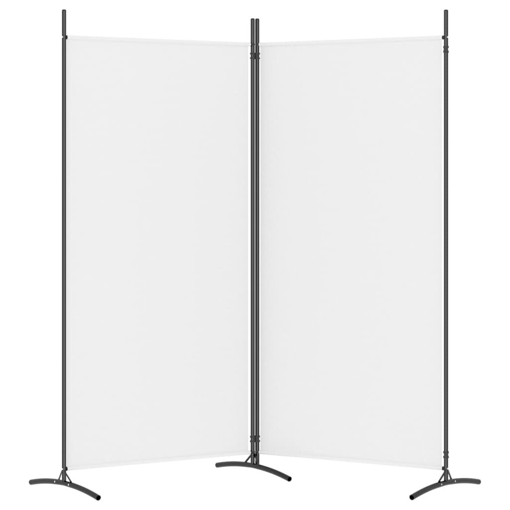 Kamerscherm met 2 panelen, Wit - 33% Korting