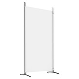 Kamerscherm met 2 panelen, Wit - 33% Korting