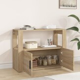 vidaXL Dressoir Sonoma Eikenhout 80x30x60 cm - 34% Korting