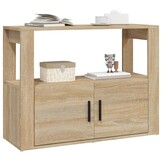 vidaXL Dressoir Sonoma Eikenhout 80x30x60 cm - 34% Korting