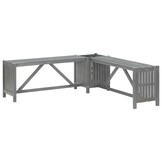 vidaXL Tuinhoekbank met Plantenbak - 117 cm Acaciahout (58% Korting)